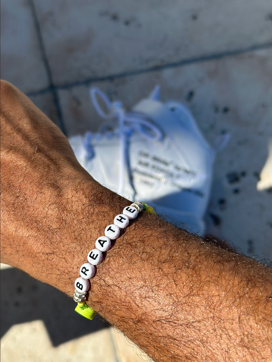 Limited Edition "BREATHE" Blanco Bracelets